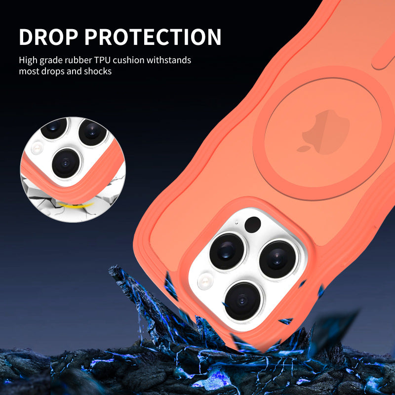 2.0 Anti-fall Frosted Skin-feel Magnetic Mobile Phone Case for IPhone