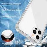 Thick Shockproof Silicone Clear Transparent Soft Phone Case for iPhone
