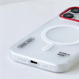 Matte Magnetic Armor Wireless Charge Case For iPhone