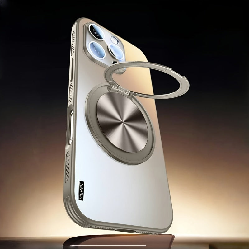 Ultra-thin Magnetic Shockproof with 360° Rotating Stand Lens Protection Case for iPhone