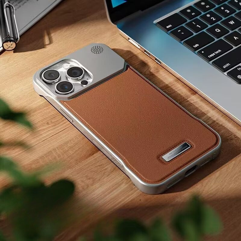 Stylish Metal Magnetic Shockproof Phone Case for IPhone