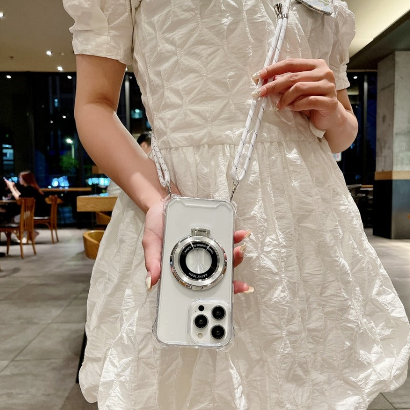 Traveler Magnetic Clip Crossbody Phone Case for IPhone