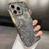 Retro Hollow Oil Painting  Case For iPhone