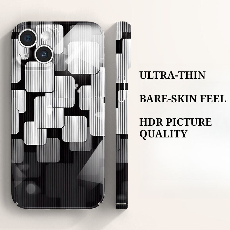 New Liquid Film Painted Honeycomb Phone Case for IPhone