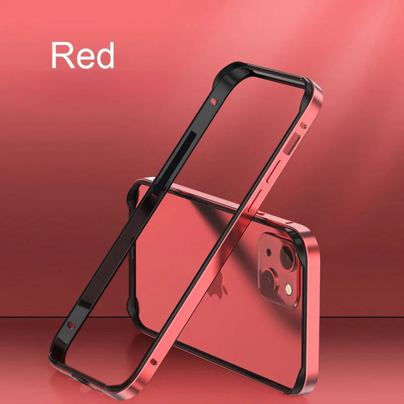 Silicone Frame Aluminum Metal Heat Bumper Case For iPhone