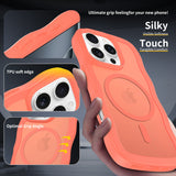 2.0 Anti-fall Frosted Skin-feel Magnetic Mobile Phone Case for IPhone