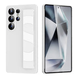 Silicone Wristband Full-Coverage Transparent Frosted Phone Case for Samsung