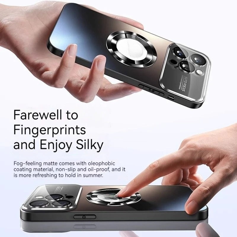Camera Glass Film Magnetic Magsafe Case for iPhone