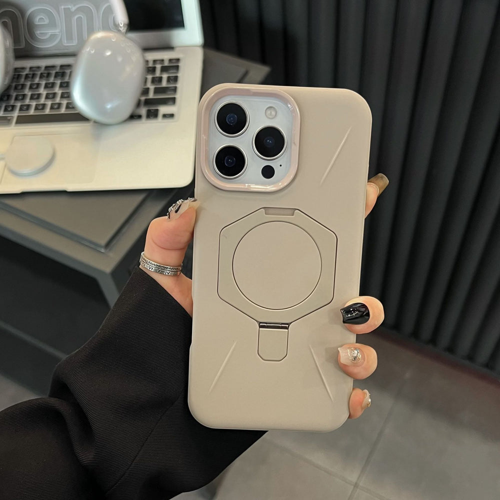 Magnetic Metal Lens Shell with Drop Protection Case for iPhone