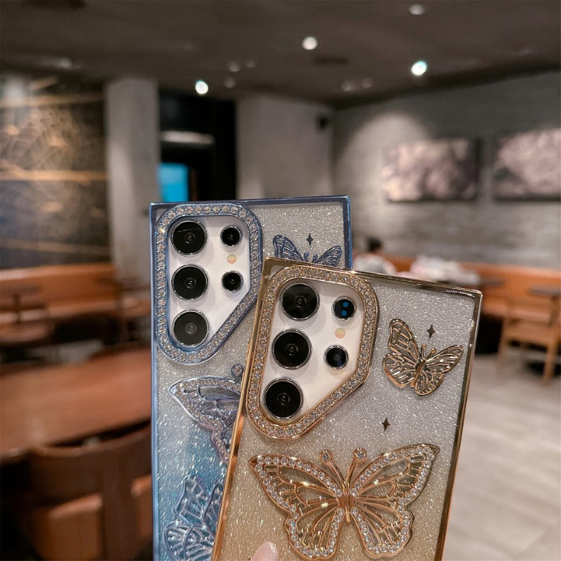 Luxury Diamond Butterfly Premium Phone Case for Samsung