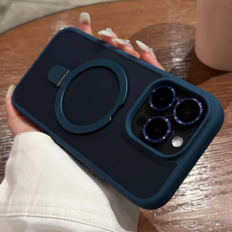 Magnetic Holder Armor Wireless Case For iPhone