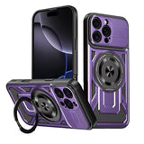 Magnetic rotating stand shockproof protective case for iPhone