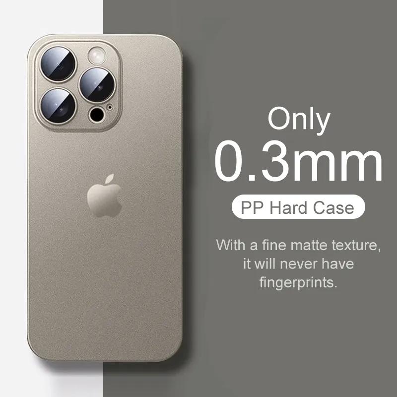 0.3mm Ultra Thin Matte Transparent Case For iPhone